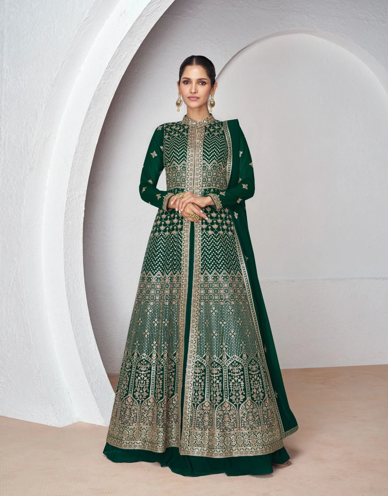 Aashirwad Aakruti Real Georgette Wholesale Designer Readymade Salwar Suit Catalog — Wholesale Salwar Suits, Aashirwad Creation wholesale from Surat - Gallery Image 4